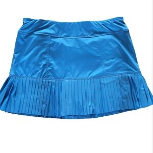 181. Jofit Pleated Blue Mini Tennis Pickleball Skort for Athletic Wear - Size L